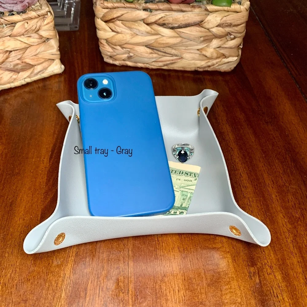 Snap Travel Valet Tray, Catchall, Vegan Leather